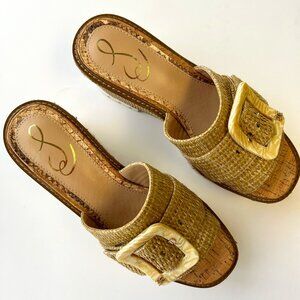 San Edelman Wedge Sandal Sz 8